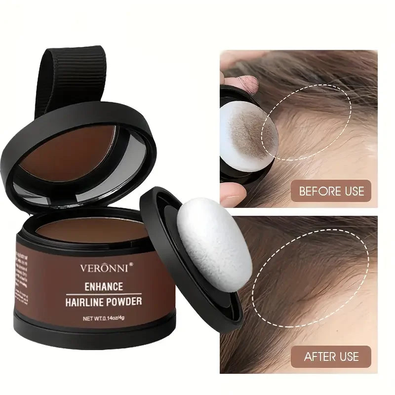 Hairline Shadow Powder,Instantly Conceal Hairline and Hair Root, Waterproof Hairline Powder Filler,Hair Root Cover,Scalp Powder
