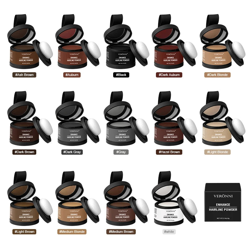 Hairline Shadow Powder,Instantly Conceal Hairline and Hair Root, Waterproof Hairline Powder Filler,Hair Root Cover,Scalp Powder