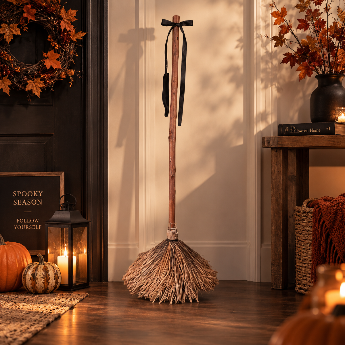 Enchanted Broom™  Sound-Activated Moving Halloween Broom